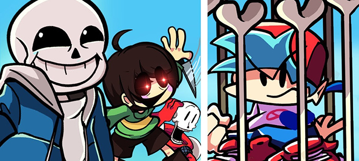 FNF Skeleton Bros Game Online Play For Free Now